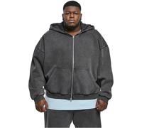 Urban Classics Heavy Sable Délavé 90's Zip Capuche Veste de Sweat Homme Zipper