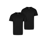 Urban Classics Herren Basic Tee T-Shirt, Multicolore (Black (2-Pack) 00017), XXL Homme