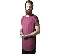Urban Classics Herren Long Back Shaped Spray Dye Tee burgundy, S