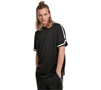 Urban Classics T-shirt oversize en mesh avec rayures – manches courtes – Homme Noir M