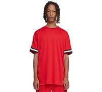 Urban Classics Tb2890 T-Shirt surdimensionné en Maille à Rayures pour Homme, Rouge Ville, M, Cityred, M