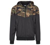 Urban Classics Windcheater Pattern Jacket Noir S Homme