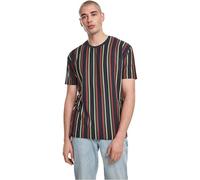 Urban Classics T-shirt oversize imprimé à rayures rétro Bleu marine/Bordeaux L Homme
