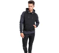 Urban Classics Herren Raglan Contrast Hoody blk/cha, 2XL