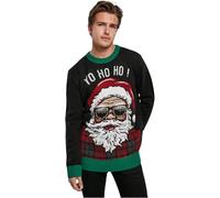 Urban Classics Pull-over 'HoHoHo' beige / vert / rouge / noir / blanc, Taille M