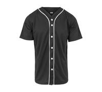 Urban Classics Homme Baseball Mesh Jersey T shirt, Multicolore - Mehrfarbig (Blk/Wht 50), S EU