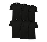 Urban Classics Homme Basic Tee 6-pack T Shirt, Noir (Blk/Blk/Blk/Blk/Blk/Blk 02256), S EU