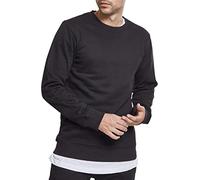 Urban Classics Homme Basic Terry Crew Maillot de surv tement, Noir (00007)., 5XL Grande taille EU