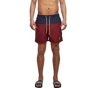 Urban Classics Homme Block Shorts de bain, Nvy/Burgundy, L EU