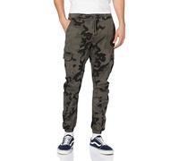 Urban Classics Homme Camo Cargo Jogging Pantalons, Grey Camo, 38 EU