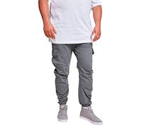 Urban Classics Homme Cargo Jogging Pantalon, Gris (Darkgrey), 5XL Grande taille EU