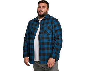 Urban Classics Homme Chemise, Coupe classique, Coton, Bleu/Noir, XXL