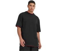 Urban Classics Homme Contrast Tall Tee T shirt, Multicolore (Blk/Red), L EU