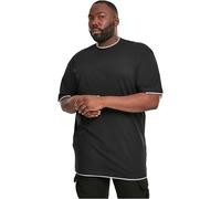 Urban Classics Homme Contrast Tall Tee T shirt, Multicolore (Blk/Wht), 3XL EU