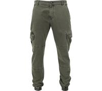 Urban Classics Homme De Jogging Cargo En Sergé Délavé Pantalon, Vert - Grün (Olive 176), 30 EU