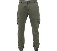 Urban Classics Homme De Jogging Cargo En Sergé Délavé Pantalon, Vert - Grün (Olive 176), 30 EU