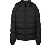 Urban Classics Homme Doudoune Veste d'hiver à Capuche Veste Bouffant, Veste Matelassée Doublé avec Capuche