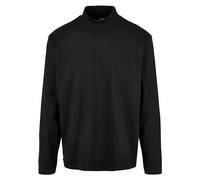 Urban Classics Homme Heavy Boxy Mock Neck Longsleeve T Shirt, Noir, 3XL EU