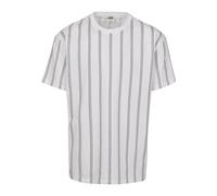 Urban Classics Homme Heavy Oversized Aop Stripe Tee T-Shirt, Blanc (White/Navy 01289), S