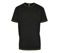 Urban Classics T-shirt Heavy Oversized Contrast Stitch Homme Noir/electriclime S