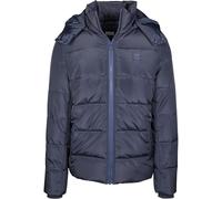 Urban Classics Homme Puffer Jacket With Quilted Interior Doudoune Capuche Amovible Rembourr e pour Homme Veste d Hiver Manteau Matelass Chaud Hooded , Bleu (Bleu Marine), XXL EU