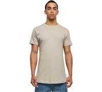 Urban Classics Homme Shaped Long Tee Manches Courtes Ourlet Arrondi Col Rond Basique Streetwear Minimaliste 100 Coton Jersey, Gris (Cloud 01325), L EU
