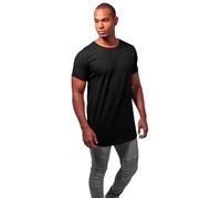 Urban Classics Homme Shaped Turnup URBAN CLASSICS T Shirt pour Homme Long avec Manches retrouss es Turn Up Tee Coupe Longue Manches, Noir (7), S EU