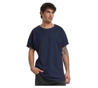 Urban Classics Homme Shaped Turnup URBAN CLASSICS T Shirt pour Homme Long avec Manches retrouss es Turn Up Tee Coupe Longue Manches, Bleu Marine, L EU