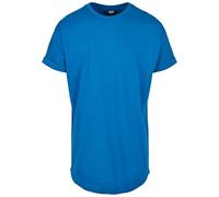Urban Classics Homme Shaped Turnup URBAN CLASSICS T Shirt pour Homme Long avec Manches retrouss es Turn Up Tee Coupe Longue Manches, Bleu Sportif, 4XL EU