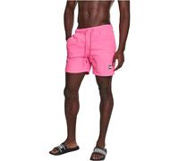 Urban Classics Homme Short de Bain Block Boxer, Neonpink, XS EU