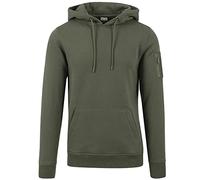 Urban Classics Homme Sweat Bomber Hoody Sweat-shirt à capuche ,Vert (olive 176),L
