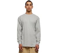 Urban Classics Homme Tall T Shirts Manches Longues Col Rond Uni Non Imprimé Grande Taille Long Coton, Gris (Grey 00111), 3Xl