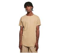 Urban Classics Tb1561-Long Shaped Turnup Tee T-Shirt, Beige Union, L Hommes