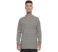 Urban Classics Homme Tb3801-regular Stripe Ls T-Shirt, Whitesand/Noir, L EU