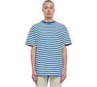 Urban Classics Homme Tb6642-regular Stripe Tee T-Shirt, Blanc/Bleu Royal, M EU