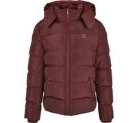 Urban Classics Veste puffer à capuche Doublure matelassée Cerise Homme S