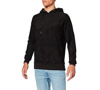 Urban Classics Imitation Suede Hoody Sweat-shirt à capuche, Noir (black), Medium Homme