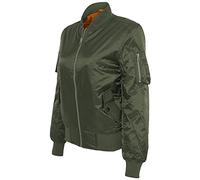 Urban Classics Femme Ladies Basic Bomber Jacket Blouson, Vert - Grün (Olive 176), M EU