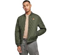 Urban Classics Veste bomber Diamond Quilt Nylon Vert 3XL Homme