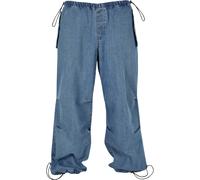 Urban Classics – Pantalon parachute en jean Homme Bleu clair 100% coton Baggy M
