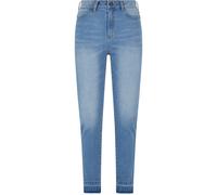 Urban Classics Skinny Open Hem High Waist Jeans Bleu 34 Femme