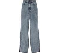 Urban Classics Wide Leg Slit Jeans Bleu 34 Femme