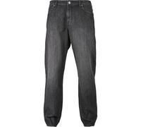 Urban Classics Jean Coupe Ample pour Homme, Real Black Washed, 38W / 32L