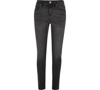 Urban Classics Jean Skinny pour Femme Taille Moyenne Pantalon, Noir délavé, W27