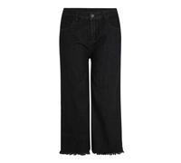 Urban Classics Ladies Denim Culotte Pantalon, Noir (Black Washed 00709), W28 (Taille Fabricant: Medium) Femme