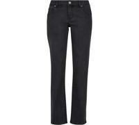 Urban Classics Pantalon en Denim pour Femme Taille Basse, Noir délavé, 30