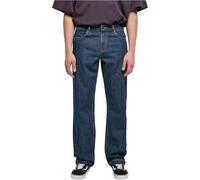 Urban Classics Jean Open Edge Loose Fit Pantalons, Mid Indigo Washed, 44 Homme