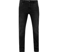 Urban Classics Jean Stretch Homme Jean Noir W38L32 98% Coton, 2% Élasthanne Coupe Straight