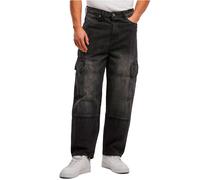 Jeans cargo baggy fuselÃ© Ã©pais en onces Urban Classics Noir 34