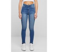 Urban Classics Skinny Open Hem High Waist Jeans Bleu 27 Femme